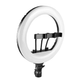 Лампа Fill Light RL-14 36 см чорна шарнірна конструкція з 3 тримачами для телефонів і регулюванням яскравості - зображення 3