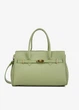 Сумка женская кожаная тоут большая Regina Notte Tote 4020 Светлый хаки kasta - изображение 1