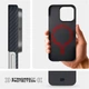 Чохол для смартфона Apple iPhone 16 Pro ArmorStandart BlackIcon Aramid Twill MagCase Black (ARM90151) - зображення 7