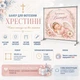 Фотозона на крестины девочки с маленьким ангелом, который спит в розовых цветах 120х120см, №48036 - изображение 4
