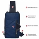 Рюкзак через плече (слінг) Derby 012602 Sling Navy — міський однолямковий рюкзак, Oxford 600D TPU синій - зображення 4
