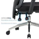 Крісло офісне OfficePro Aero OC490B Black - зображення 11