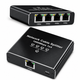 RJ45 разветвитель MZX 1x4 1000Mbps черный сетевой LAN адаптер сплиттер для интернет-кабелей Cat5e Cat6 Cat7 Cat8 - изображение 4