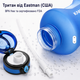 Спортивна пляшка для води KANGZYUAN 2500 мл (2,5л) Блакитний градієнт (BPA Free) Tritan - зображення 7