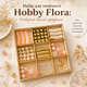 Набір акрилових намистин у дерев'яному органайзері 10,5 см x 10,5 см Hobby Flora - зображення 2