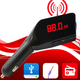 FM трансмиттер Bluetooth с USB зарядкой и LED экраном для авто H1BT черный - изображение 3