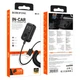 FM модулятор Borofone BC49 с Bluetooth 5.3 AUX USB для автомобиля черный - изображение 9