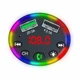Автомобильный Bluetooth FM-трансмиттер 2 USB 3.1A зарядка для авто CTC-109 LED дисплей RGB подсветка - изображение 4