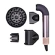 Фен-стайлер Super Hairdryer 1600 Вт Профессиональный мультистайлер для укладки и сушки волос с ионизацией, 4 насадками и 3 режимами температуры и скорости Многофункциональный стайлер для дома и салона Фиолетовый - изображение 2