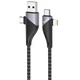 Дата кабель HOCO U95 Freeway 4in1 USB/Type-C to Type-C/Lightning 60W (1.2m) (Black) (249223) - изображение 2