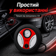 Автокомпрессор автомобильный компрессор с манометром колесо BRS DC12v Black - изображение 2