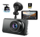 2K Dual Dash Camera Регистратор для автомобиля, передняя и задняя камера, FHD 2K + 1080P, 3.2’’’ IPS, 176° широкий угол, 64GB SD - изображение 1