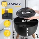 Misa na kwiaty z nóżkami Kadax Luri 32 cm Czarna K4271 (5903699433058) - obraz 3