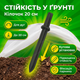 Набор кольев и клипс 40шт (20/20) набор для сборки парника теплицы крепление пленки прочный пластик фиксаторы - изображение 3