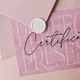 Подарунковий сертифікат С6 PERFECT PRESENT . Колір РОЖЕВИЙ. Набір з 3шт - изображение 2