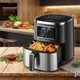 Аерофритниця Sokany SK 10052 1700W Аерогриль безмасальна мультипіч для приготування без олії 7 л із сенсорним керуванням - зображення 2