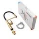 Смеситель для кухни с гибким изливом Mixxus Premium PULL 017 BRUSHED GOLD REFL.BLACK MI8280 матовое золото - изображение 3
