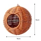 Гніздо будиночок Lesko ZHN34500202 Brown для птахів плетене - зображення 6