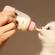 Бутылка для кормления молоком котят и щенков Taotaopets 125515 Pink с соской щетки для мытья - изображение 5