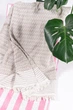 Пляжное покрывало большое коврик пляжный плед Breeze Beige мягкая пляжная подстилка одеяло для пляжа 170 * 200 см хлопок - изображение 3
