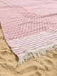 Покрывало подстилка на пляж большая Breeze Pink пляжные коврики для загара на пляже 170х200 см - изображение 3
