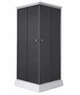 Душевой бокс Lidz Kubis SB90x90.SAT.LOW.GR, низкий, стекло тонированное 4 мм + стенки (LKSB9090SATLOWGR) - изображение 1