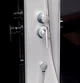 Душевой бокс Lidz Tani SB100x100.SAT.LOW.GR, низкий, стекло тонированное 4 мм + стенки (LTSB100100SATLOWGR) - изображение 2