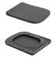 Унітаз підвісний Qtap Tern Ultra Quiet, Anthracite, з сидінням Slim Duroplast / Soft-close / Quick Release QTTER26AN48999 - зображення 7