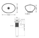 Раковина накладная Qtap Dove, Marble, овальная, с донным клапаном QTDOV188SB49785 - изображение 4