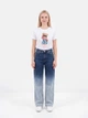 Футболка хлопковая женская ONLY 15375338 M Bright White/Beary fabulous (5715869752759) - изображение 2