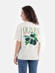 Футболка хлопковая оверсайз женская Vero Moda 10347620 XL Snow White/Olives (5715872806524) - изображение 2