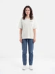 Футболка хлопковая оверсайз женская Vero Moda 10347620 XL Snow White/Olives (5715872806524) - изображение 3