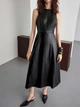 Платье из эко-замши Shein sz25071169502961622 L черное (100009998) - изображение 4