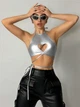 Топ Shein sz2312089677924209 S серебристый (100010029) - изображение 1