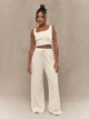 Костюм (штани, топ) Missguided si2408179046053550 L бежевий (100009694) - зображення 1