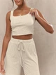 Костюм (штани, топ) Missguided si2408179046053550 L бежевий (100009694) - зображення 3