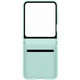 Кожаный чехол Leather Case (AAA) для Samsung Galaxy Z Flip6 Turquoise Без бренда - изображение 6