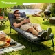Шезлонг Trizand 27633 2в1 туристическая кровать и шезлонг 190×68×30 см до 120 кг серый - изображение 3