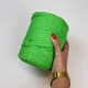 Шнур плетений YarnArt macrame cord 5 мм с сердечником для макраме яскраво-зелений (№802) - изображение 3