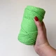 Шнур кручений YarnArt macrame rope 3мм яскраво-зелений 250г (№802) - изображение 3
