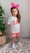 Костюм летний на девочку Gap 116-122 см белый с розовым - изображение 3