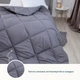 Ковдра півтораспальна 150×205 зимова особливо тепла FRIENDLY ALASKA сіра, 450 г/м² (1-00150_28260) - зображення 1