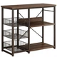 Стеллаж напольный RIAS R-80 с открытыми полками 80×80×30 см Brown (3_08235) - изображение 1