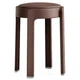 Табурет пластиковый RIAS NA78 с мягким сиденьем для дома 47x33 см Coffee (3_08189) - изображение 1