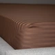 Простирадло на резинці 160×200 ТЕП сатин шоколадне Chocolate, 135 г/м², борт 25 см - зображення 1