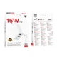 Сітчастий зарядний пристрій з кабелем BOROFONE BA105A Stellar 3-port charger set (iP) (EU) White (6941991125287) - зображення 2