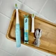 Электрическая звуковая зубная щетка Vega Kids Sonic Smart VK-500 (от 3 до 12 лет), бирюзовая, 2 насадки, таймер - изображение 4