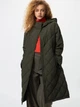 Куртка демисезонная с капюшоном длинная женская Uniqlo 805001875 S Зеленая (1159860431) - изображение 1