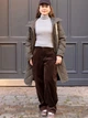 Куртка демисезонная с капюшоном длинная женская Uniqlo 805001875 S Зеленая (1159860431) - изображение 6