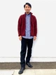 Толстовка на флисе на молнии мужская Uniqlo 663848946 3XL Бордовая (1159860436) - изображение 5